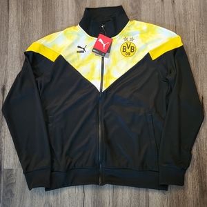 Puma BDFC Borussia Dortmund Football Club 18/19 Pre-Match Track Jacket Mens Sz L